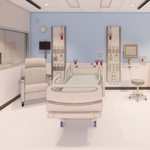 新模拟中心病房的概念效果图.